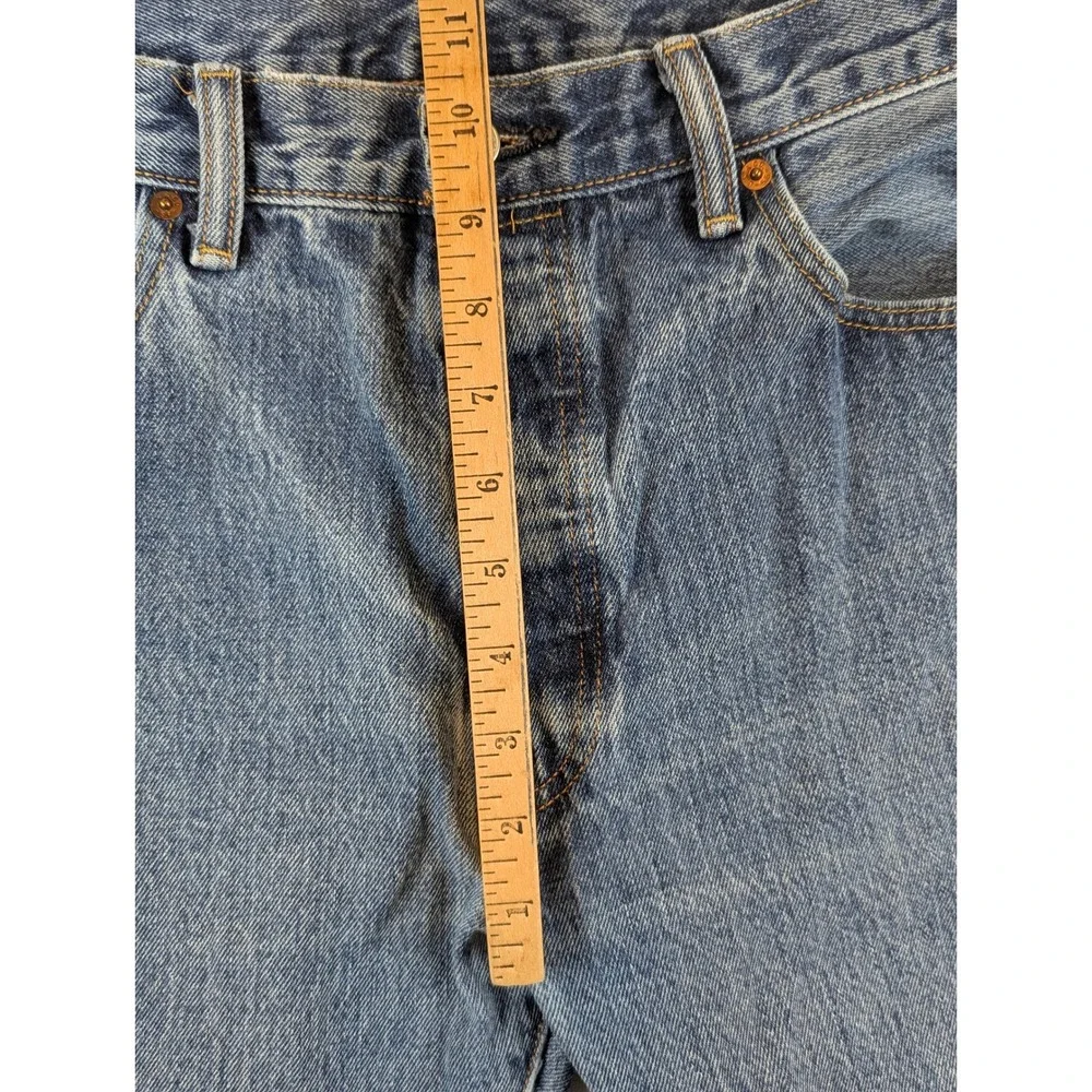 Levi's 501 Original Fit Button Fly Blue Denim Jeans Mens 35x30 Medium Wash